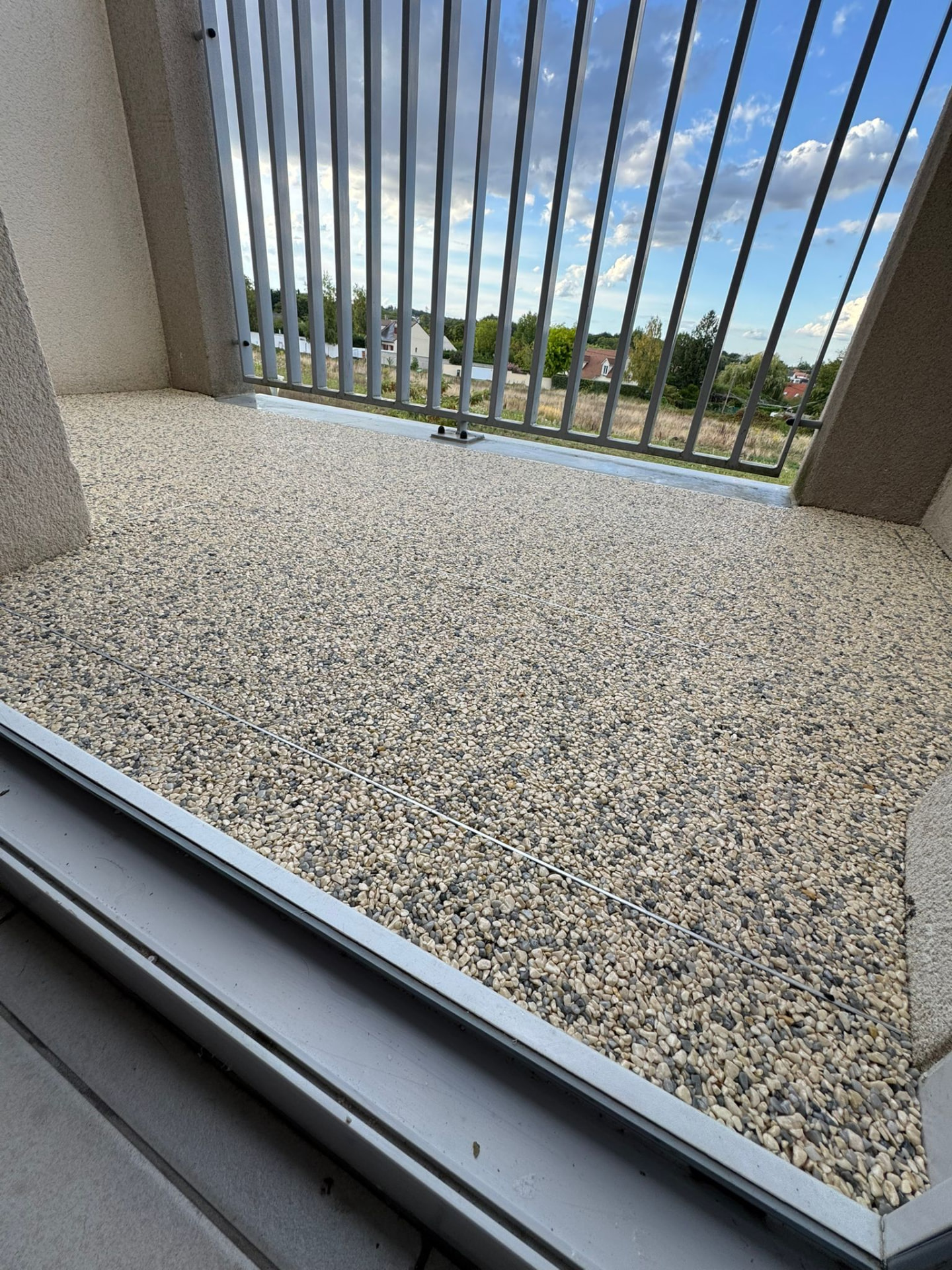 Balcon en moquette de pierre avec vue panoramique